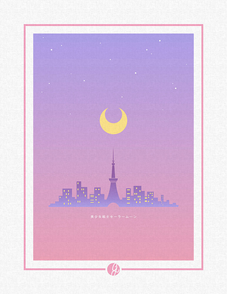 Sailor Moon - vector poster