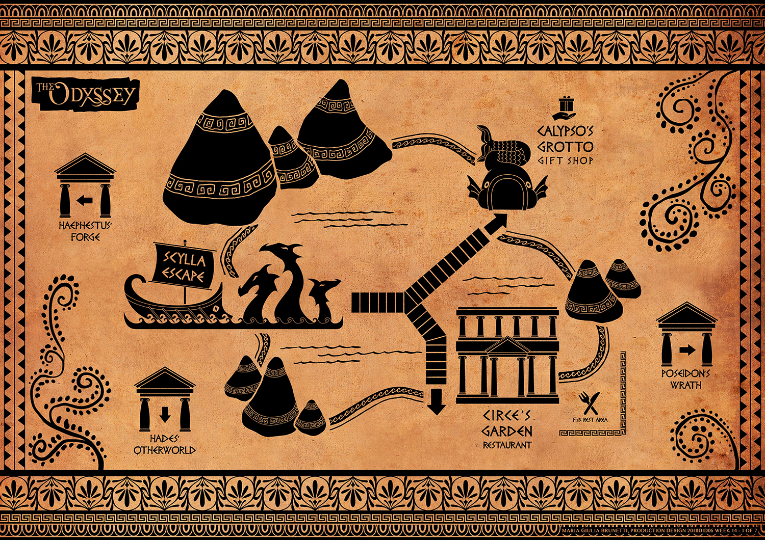 Theme park Concept art Giulia Brunetti