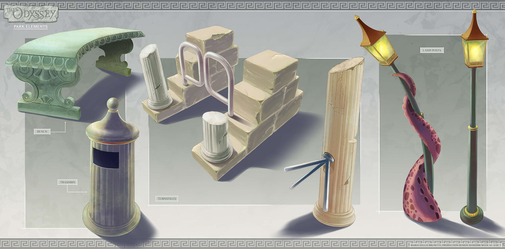 Theme park Concept art Giulia Brunetti