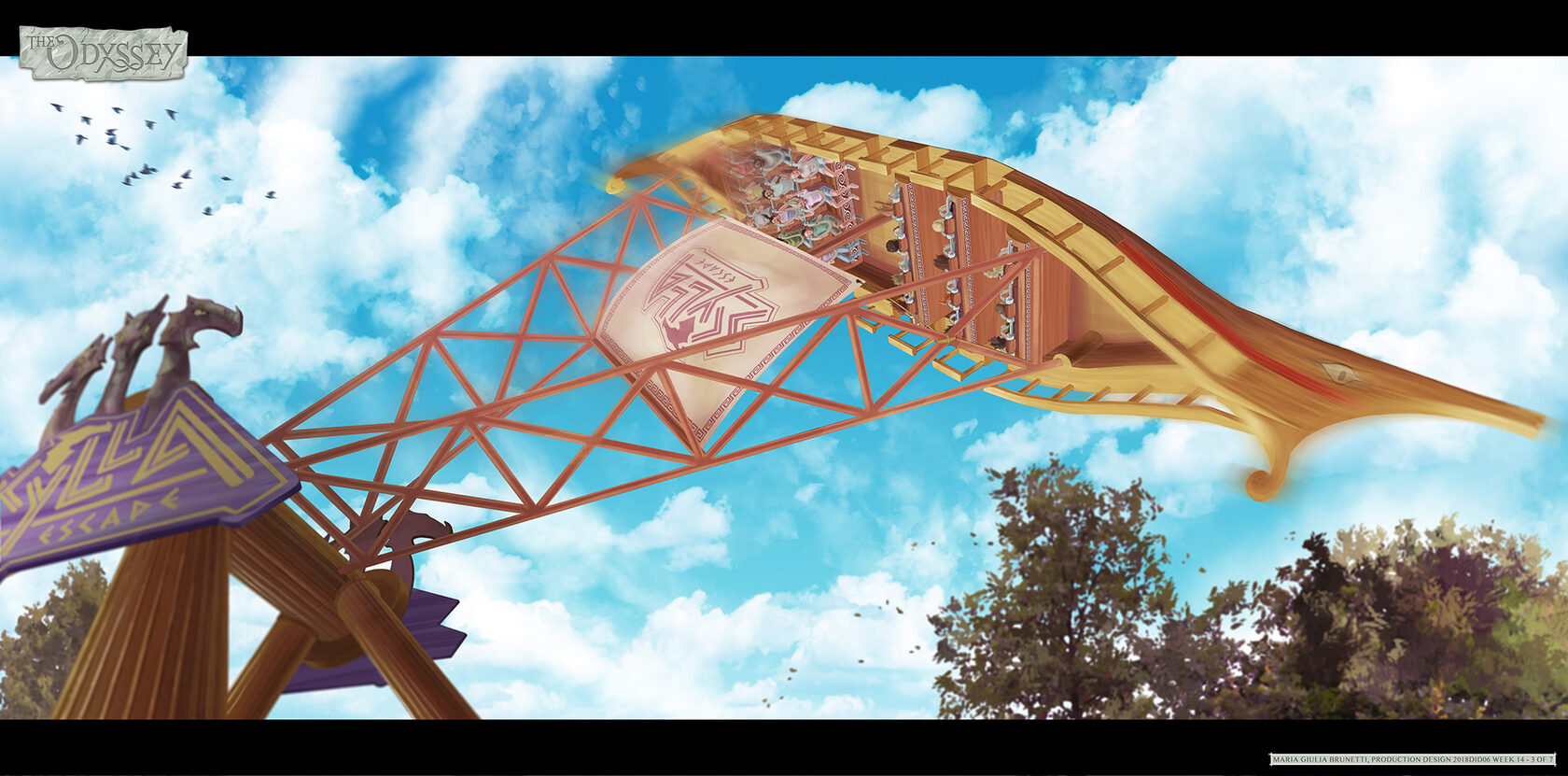 Theme park Concept art Giulia Brunetti