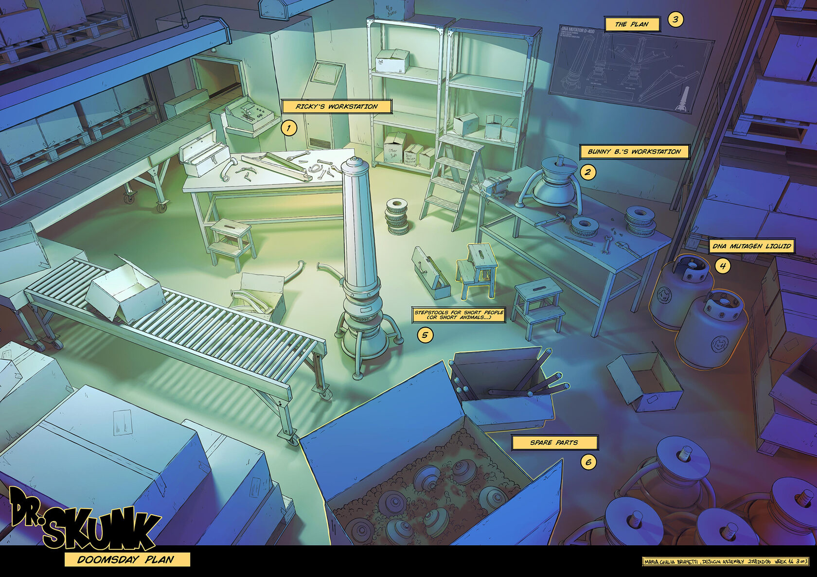 Dr. Skunk - Concept art Giulia Brunetti