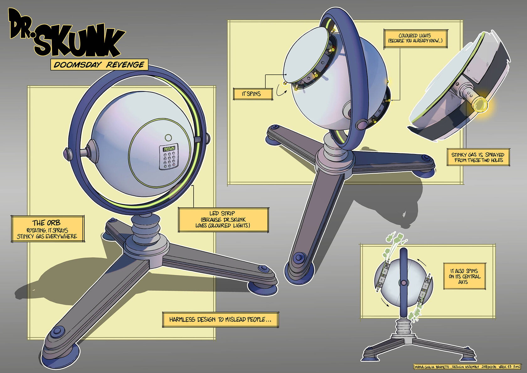 Dr. Skunk - Concept art Giulia Brunetti