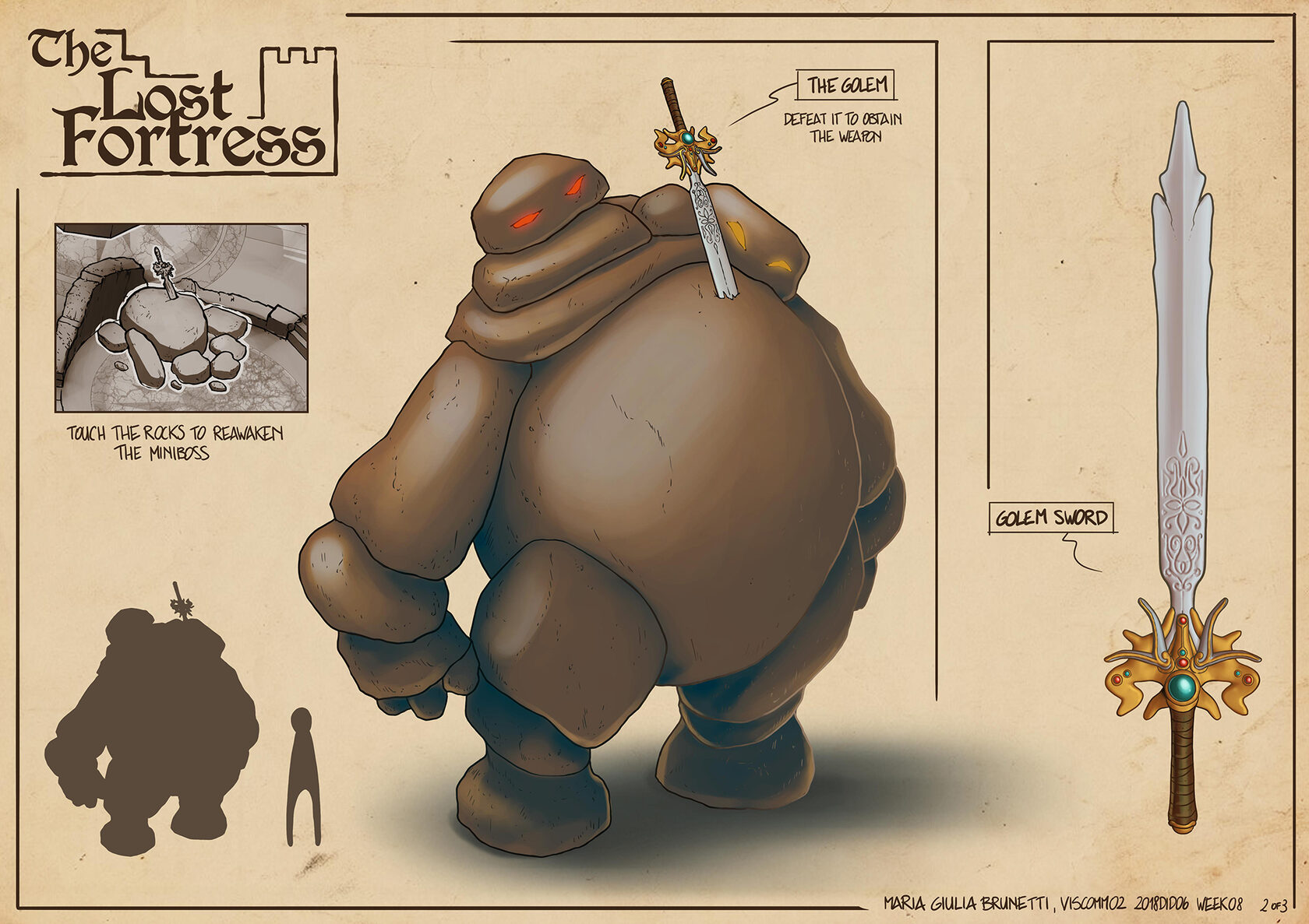 Level design - Concept art Giulia Brunetti