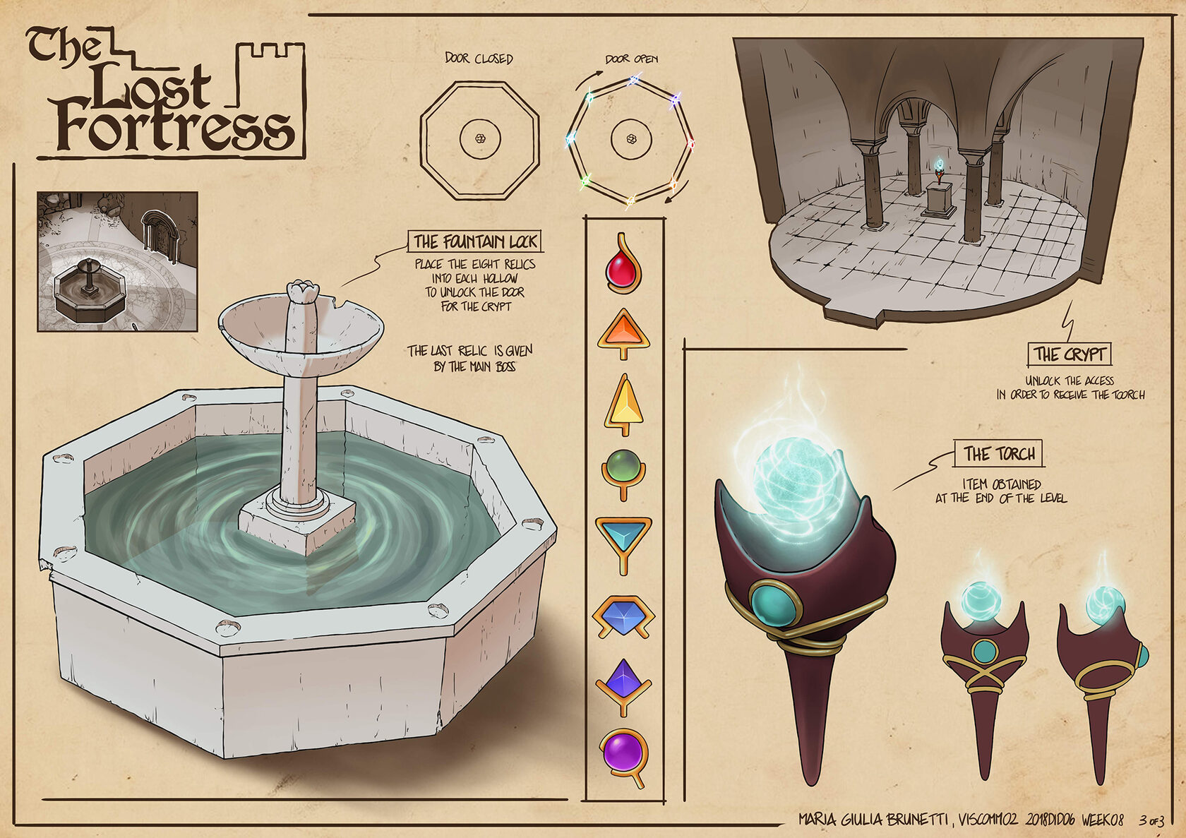 Level design - Concept art Giulia Brunetti