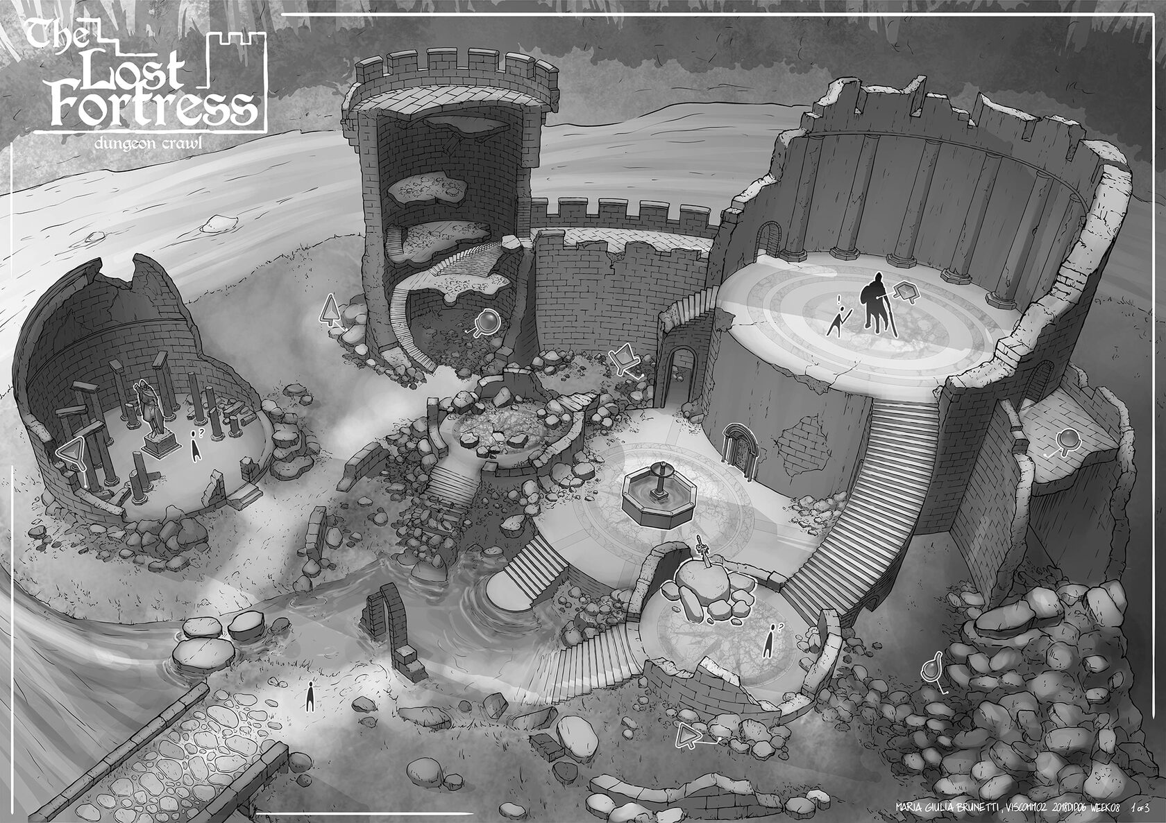 Level design - Concept art Giulia Brunetti