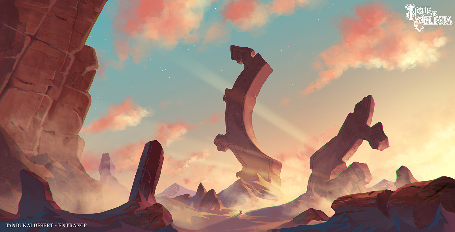 Hope of Celesta - JRPG Concept art Giulia Brunetti