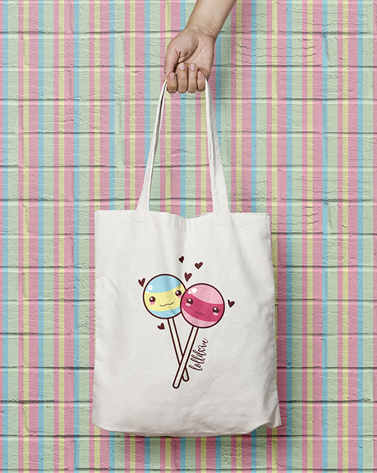 Lollilove - kawaii design project - tote bag