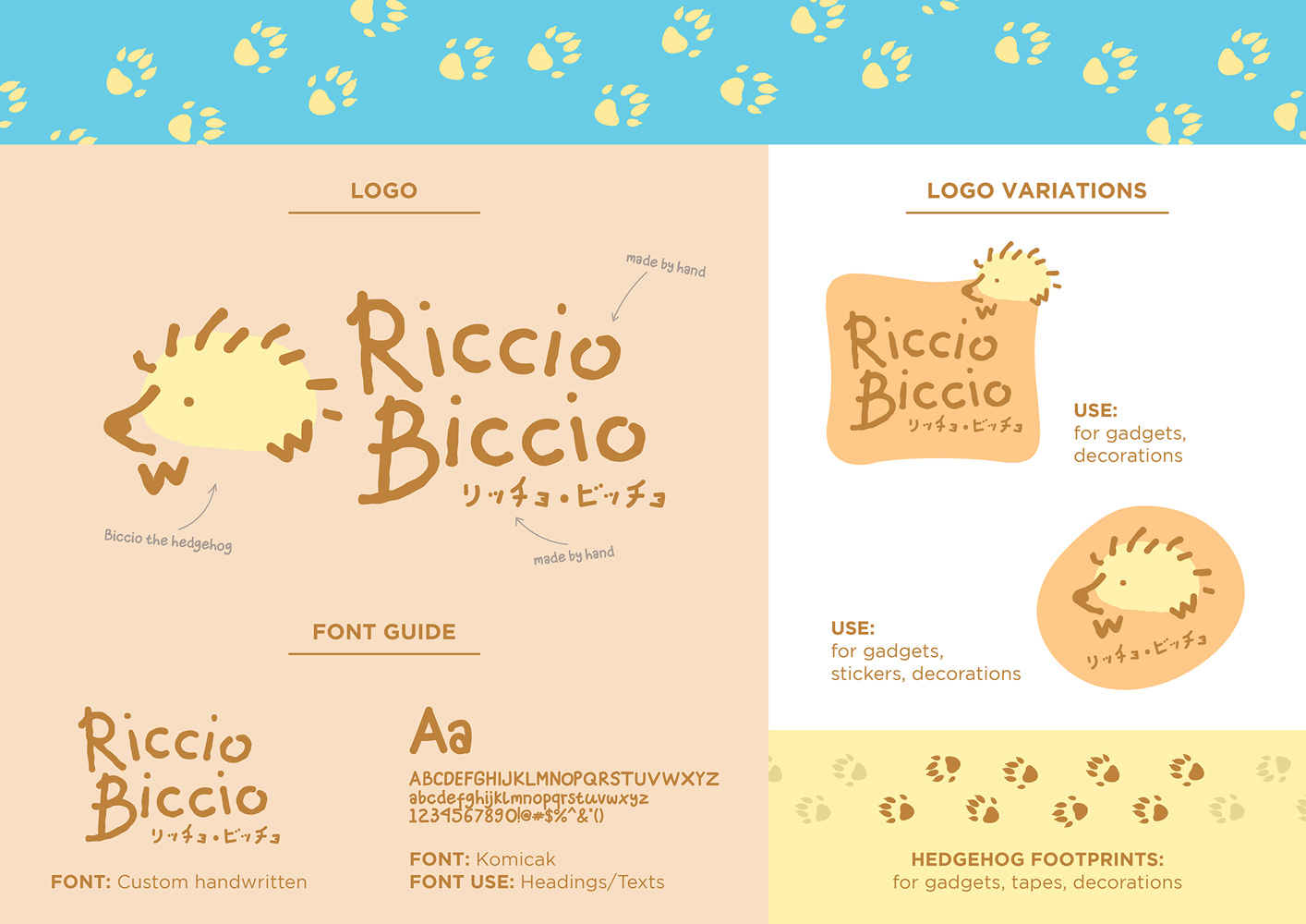 Riccio Biccio - pet cafe logo study