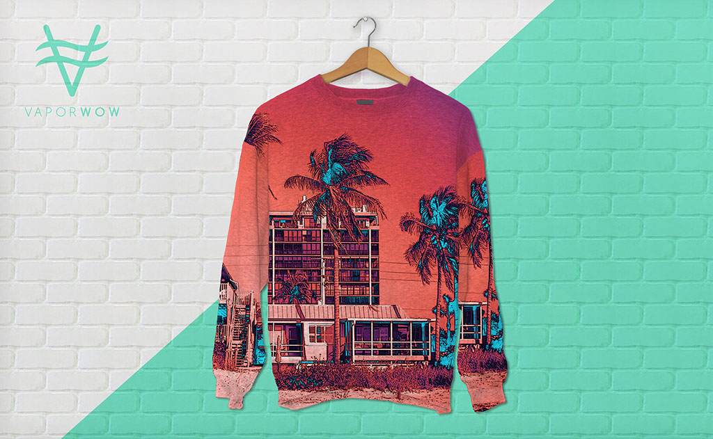 Vaporwow, vaporwave inspired design project